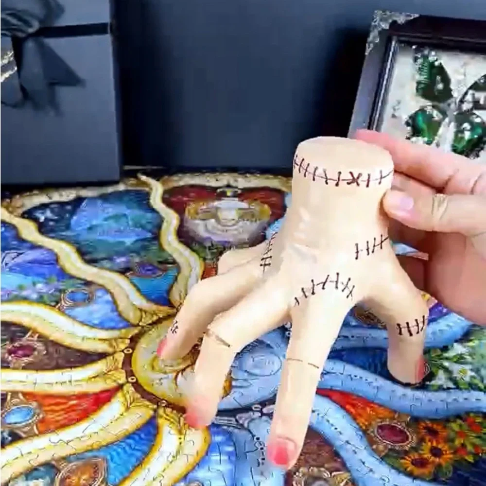 Electric Wednesday Addams “Thing” Hand – LED Lights, Music & Crawling Motion